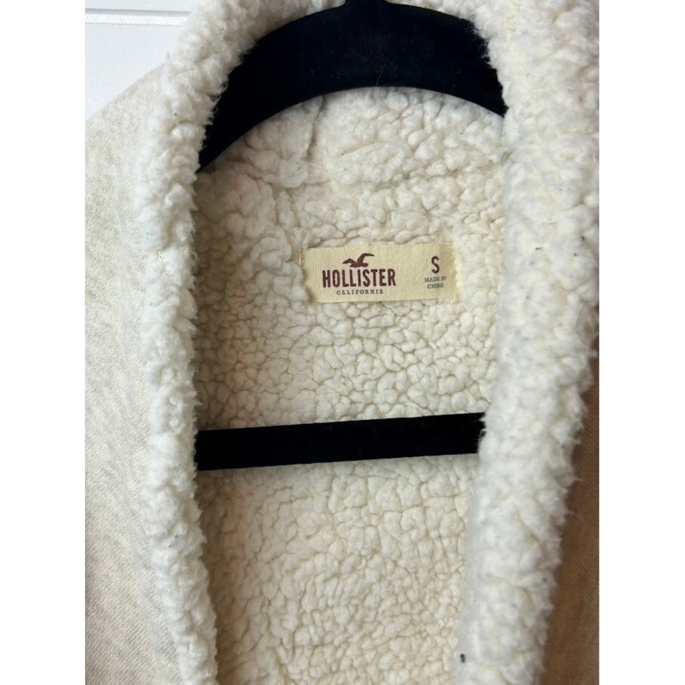 Hollister Open Sherpa‎ Jacket Womens Small EUC